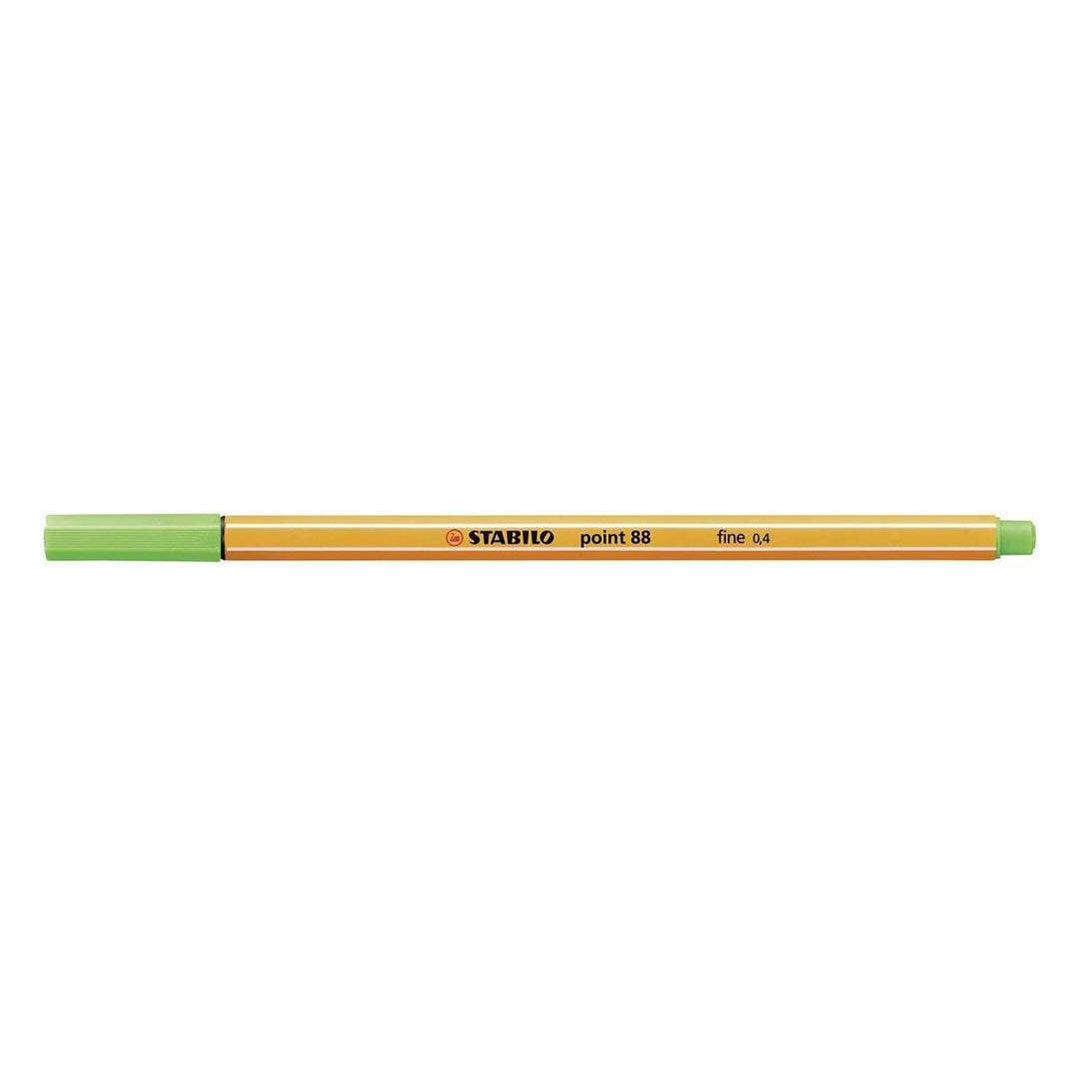 Stabilo | Point 88 | Fineliner | Light Green | Pack Of 10