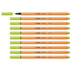 Stabilo | Point 88 | Fineliner | Lime Green | Pack Of 10