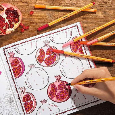 Stabilo | Point 88 | Fineliner | Strawberry Red | Pack Of 10