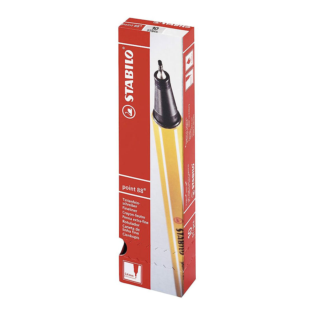 Stabilo | Point 88 | Fineliner | Mustard | Pack Of 10