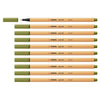 Stabilo | Point 88 | Fineliner | Mud Green | Pack Of 10