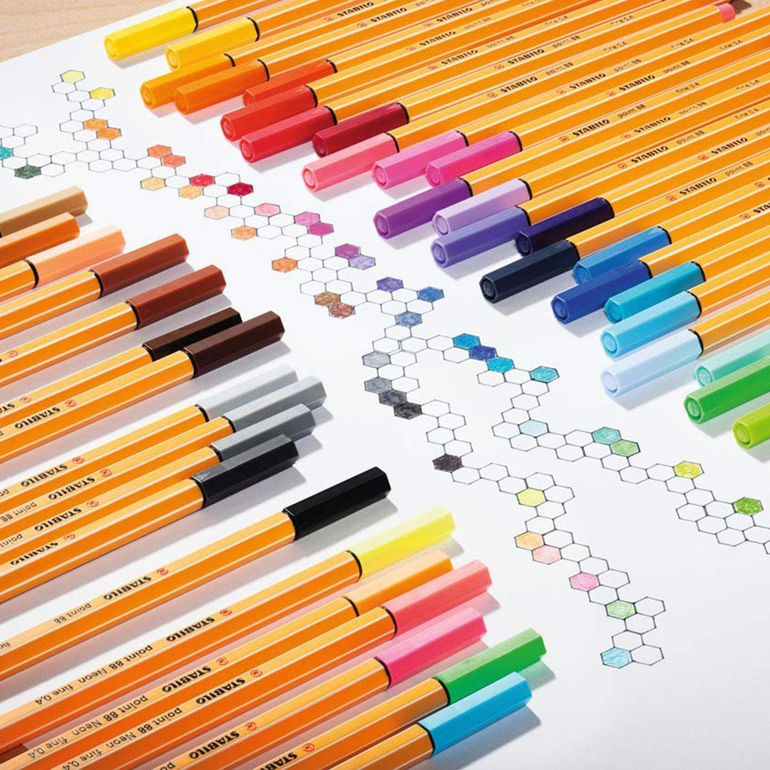 Stabilo | Point 88 | Fineliner | Multiple Colors | Pack Of 30
