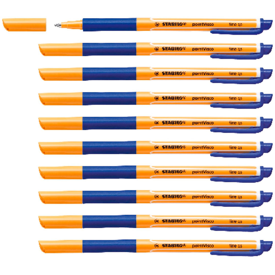 Stabilo | Point Visco | Blue | Pack Of 10
