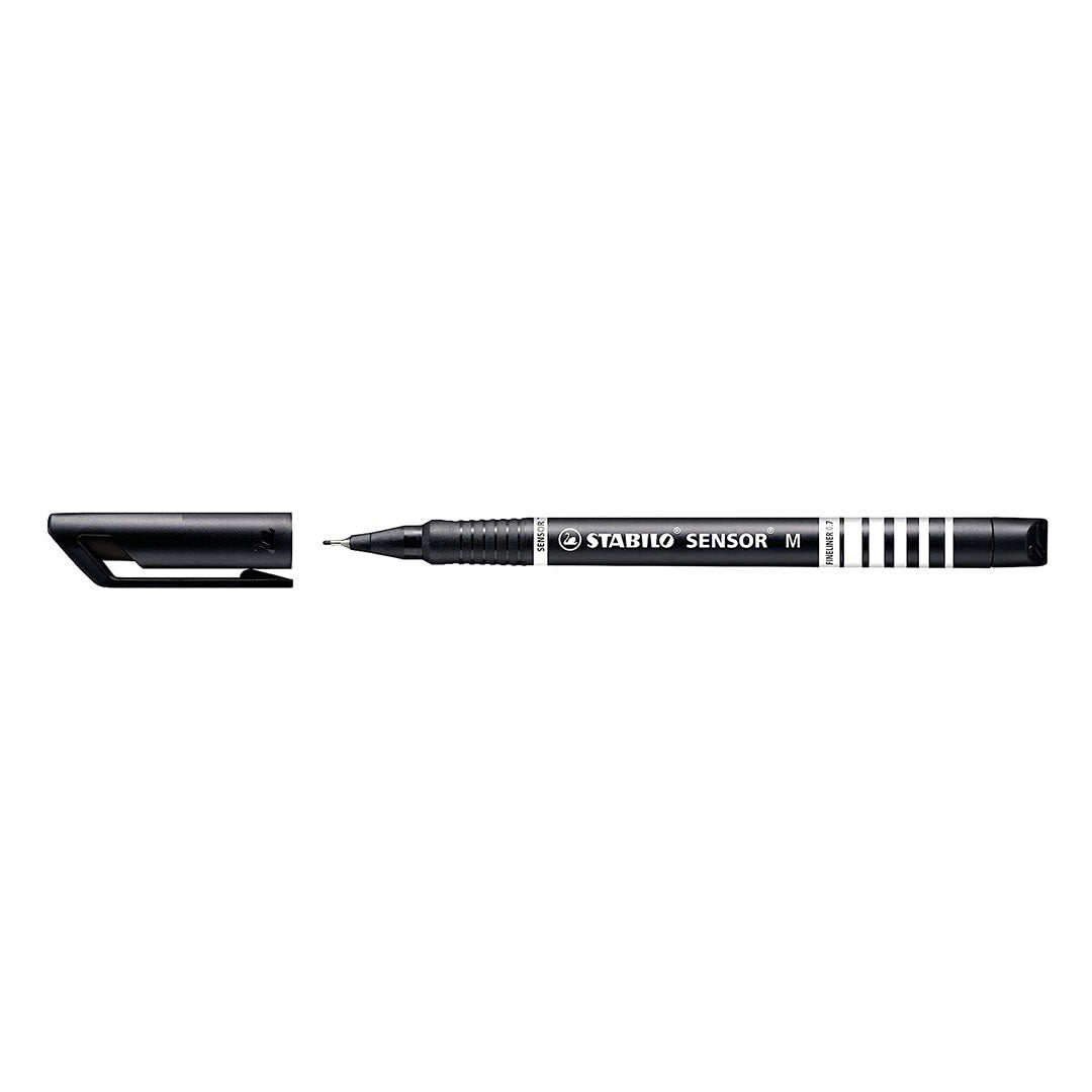 Stabilo | Sensor Pen | Medium Tip | Black | Pack Of 10