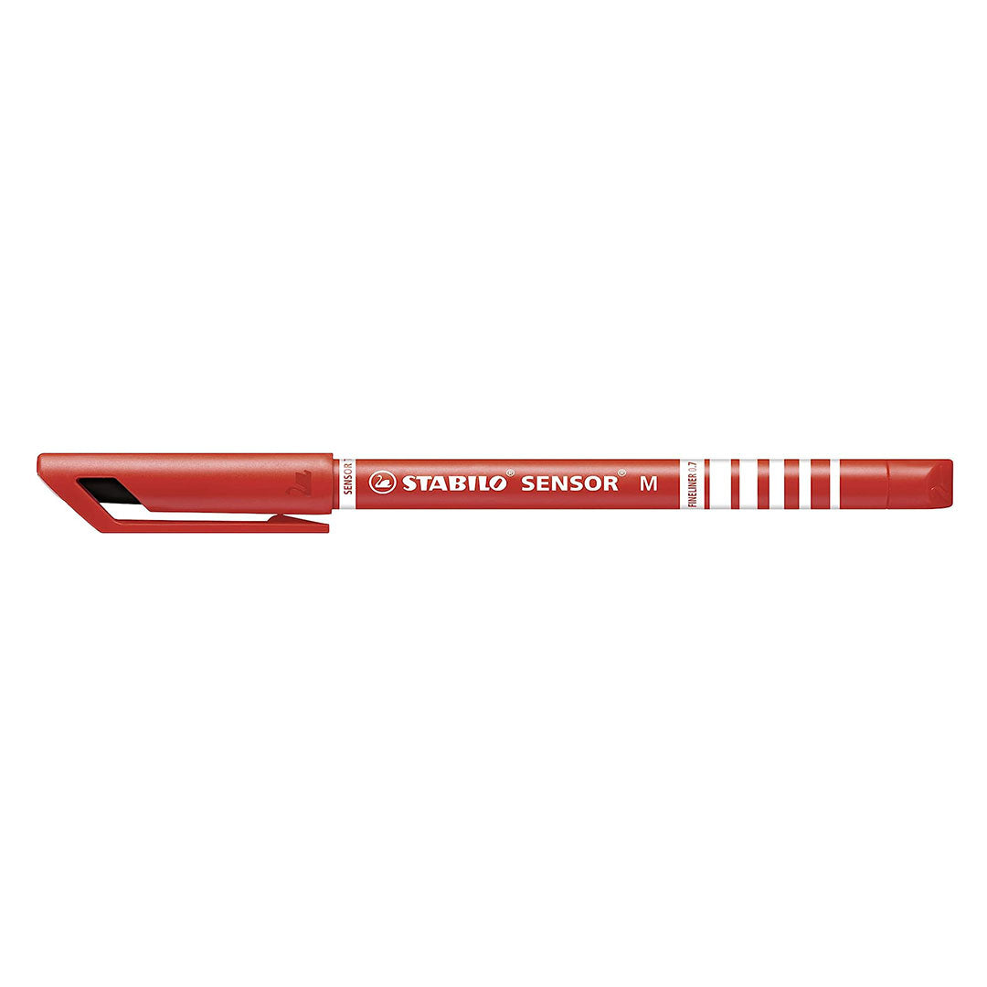 Stabilo | Sensor Pen | Medium Tip | Red | Pack Of 10