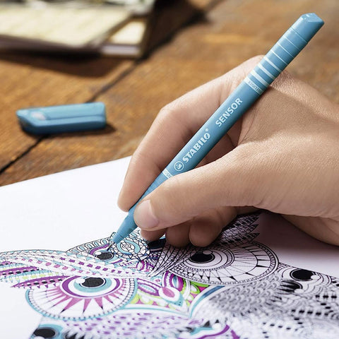 Stabilo | Sensor Pen | Fine Tip | Assorted Colors | Pack Of 4