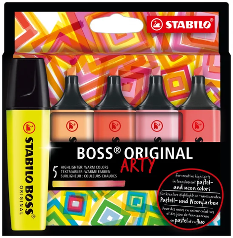 Stabilo | Boss Original Highlighter | Case Of 5 Warm Colors