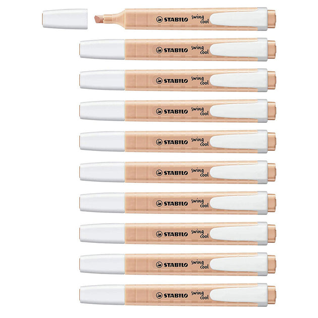 Stabilo | Swing Cool | Pastel | Pink | Pack Of 10Pcs | Highlighter Pen