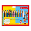 Stabilo | Woody 3 in 1 Duo | Pack of 10 Colors With Sharpener