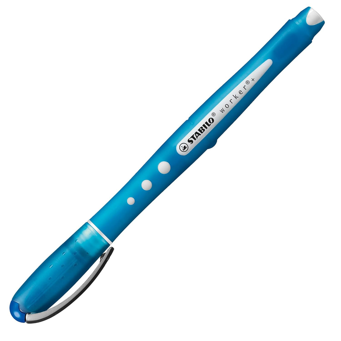 STABILO Worker+ Colorful Rollerball Pen – Blue - penpencilink