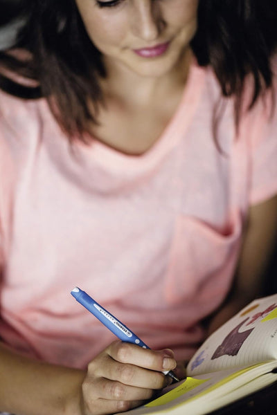 STABILO Worker+ Colorful Rollerball Pen – Blue - penpencilink