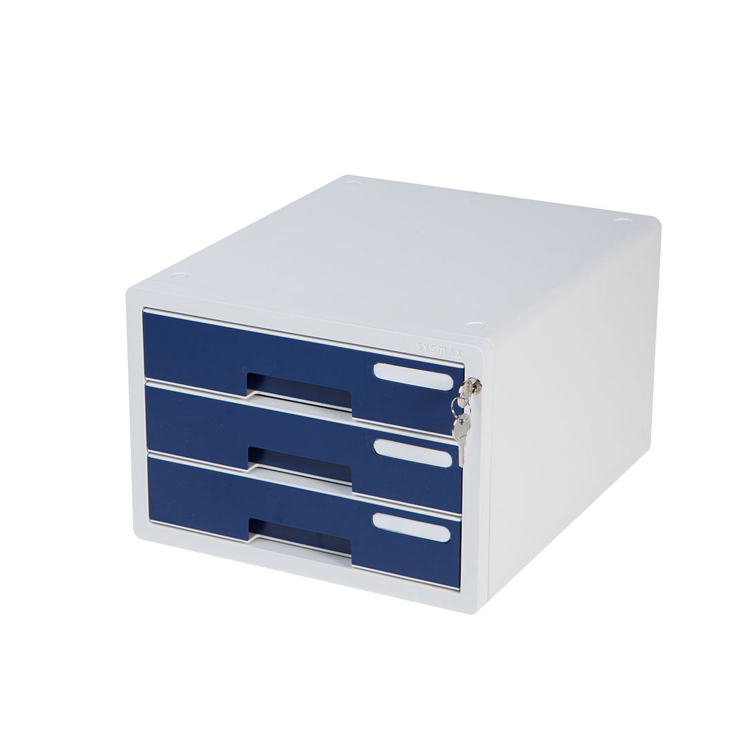 Sysmax | System Color File Cabinet | 3 Drawers | Navy Blue