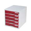 Sysmax | System Color File Cabinet | 5 Drawers | Red