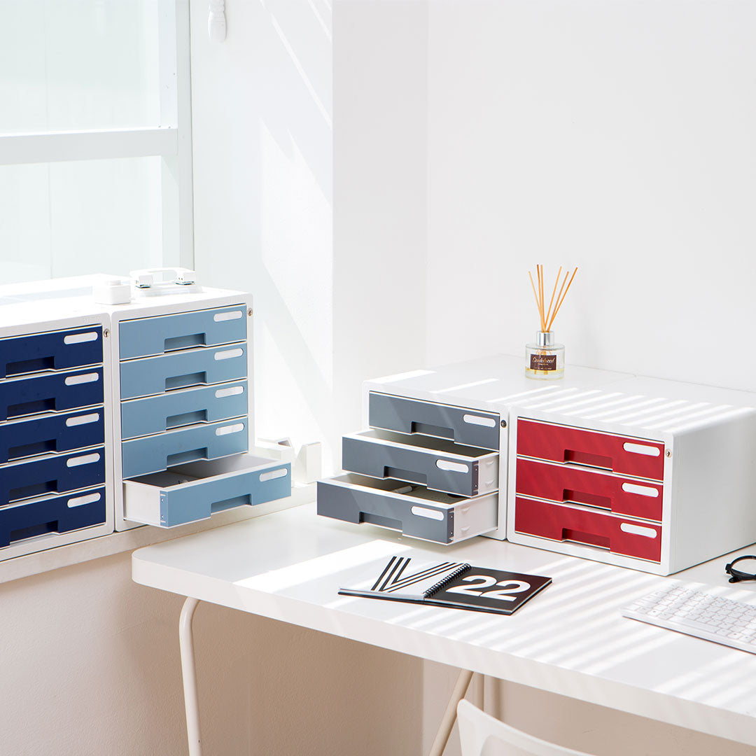 Sysmax | System Color File Cabinet | 5 Drawers | Navy Blue
