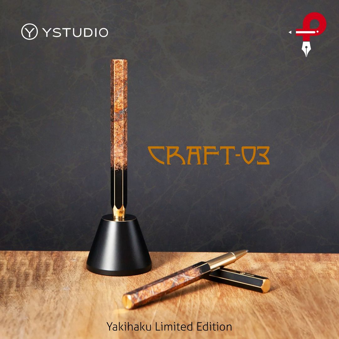 Ystudio | Craft-03 | Yakihaku | Limited Edition | Desk Fountain Pen