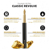 Ystudio | Fountain Pen | Black Hexogon | Classic Revolve | Brass Body | Medium Nib