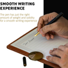 Ystudio | Fountain Pen | Black Hexogon | Classic Revolve | Brass Body | Medium Nib