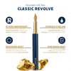 Ystudio | Fountain Pen | Blue Hexogon | Classic Revolve | Brass Body | Medium Nib