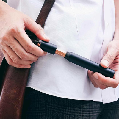 Ystudio | Portable Fountain Ink Pen | Metal Copper Body | Fine Nib with Gold Plating | Classic Revolve Series
