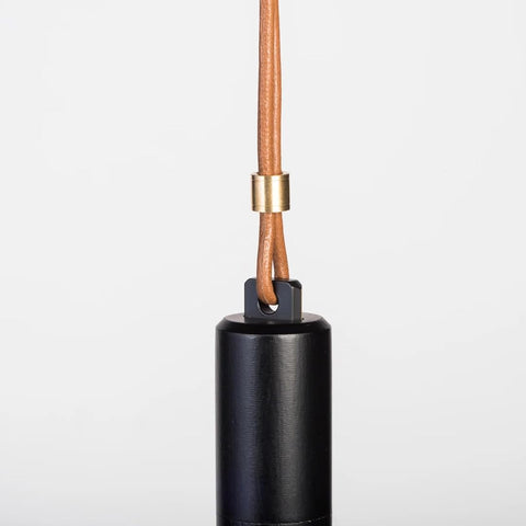 Ystudio | Portable Fountain Pen | Black Metal | Brass Body | Medium Nib | Classic Revolve Series