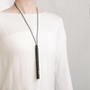 Ystudio | Portable Fountain Pen | Black Metal | Brass Body | Medium Nib | Classic Revolve Series
