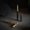 Ystudio | Rollerball Pen | Black Brassing | Six Shining Lines | Brass