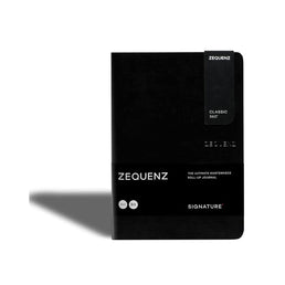 Zequenz Signature Classic B6 Ruled Notebook – Black
