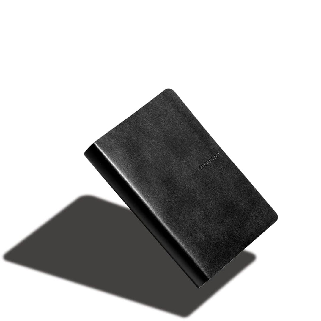 Zequenz B6 Ruled Notebook – Black | Roll - up journal | 200 Sheets, 70 GSM | 360° Flexible Soft Cover| Classic Signature Series - penpencilink