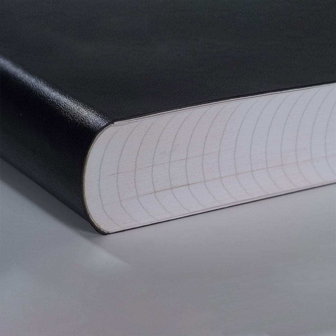 Zequenz B6 Ruled Notebook – Black | Roll - up journal | 200 Sheets, 70 GSM | 360° Flexible Soft Cover| Classic Signature Series - penpencilink