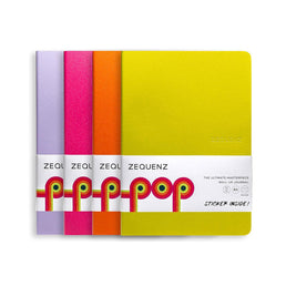 Zequenz B6 Notebook Set of 4 – Ruled, 120 Pages, 80gsm