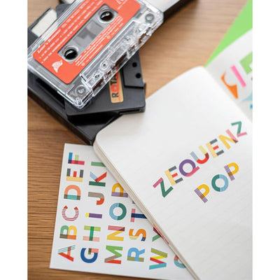 Zequenz B6 Size Notebook Set Pack of 4 Ruled Lined Paper 120 Pages Each 80GSM 360 Degree Flexibility 100% Handmade Fountain Pen Friendly POP Series Pink Orange Yellow Purple - penpencilink