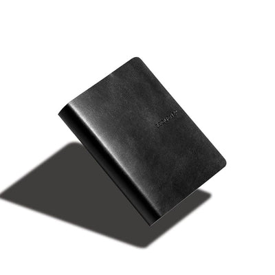 Zequenz Signature Classic 360° Notebook A7 - Soft Cover, 200 Sheets, Flat & Flexible, 70 g/m² Paper, Lined, Black, Filler - Friendly & Minimalist - penpencilink