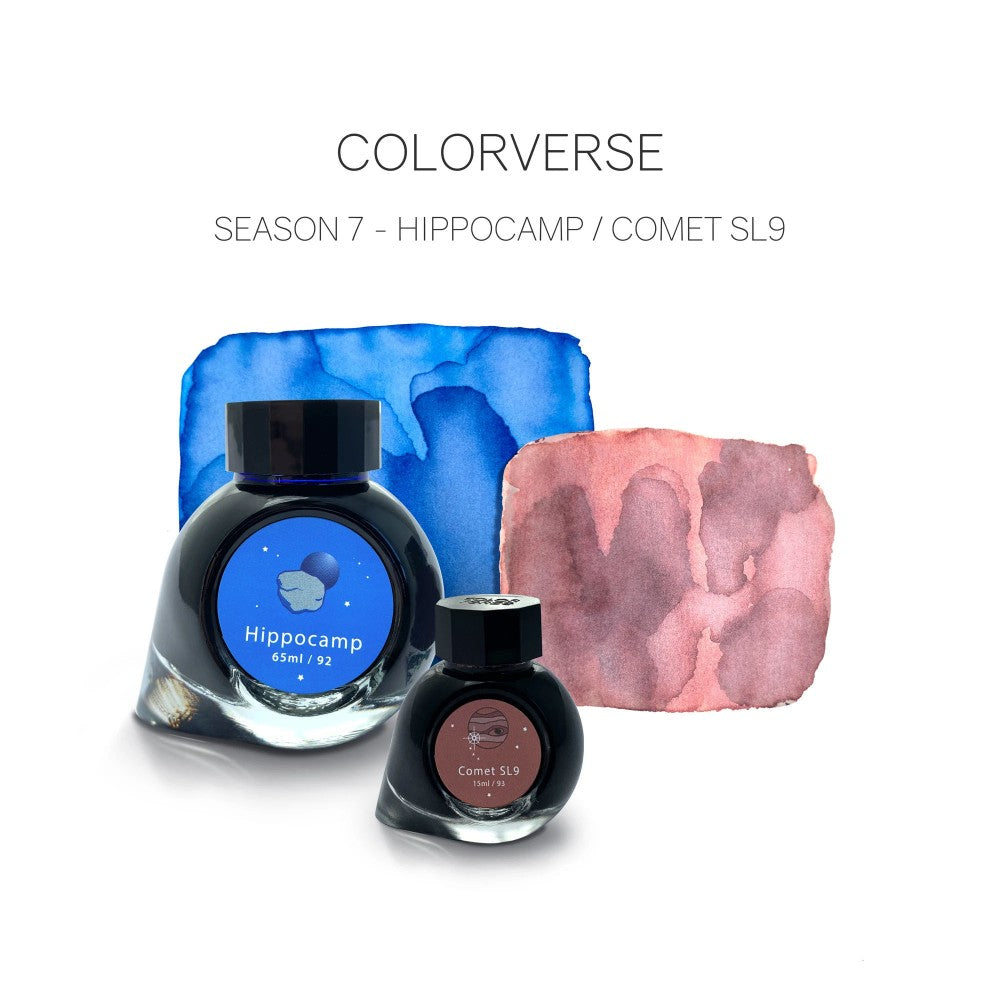 Colorverse Ink - Season 7 - Eye On The Universe - Hippocamp (65ml) and Comet SL9 (15ml)- 2 Bottle Set, Dye-based, Nontoxic