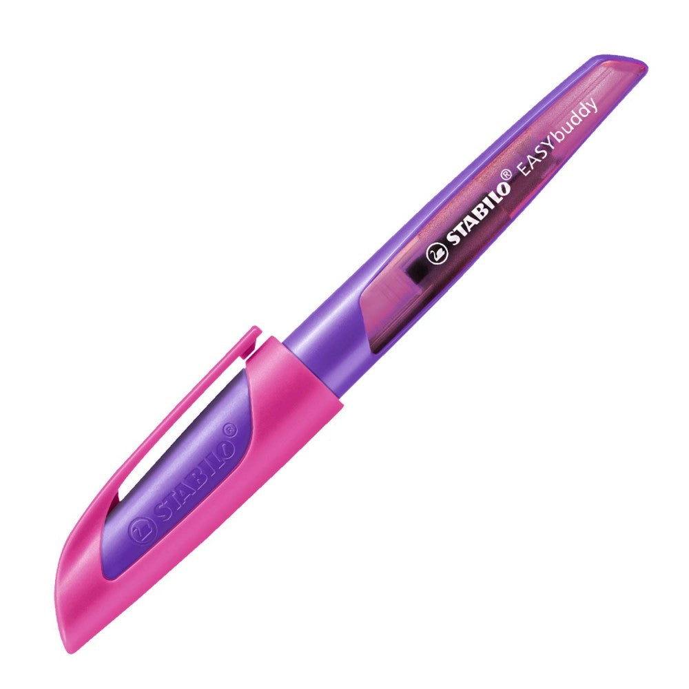 Stabilo | Easy Buddy | Fountain Pen | Left Handed | Purple-Magenta | Medium Nib