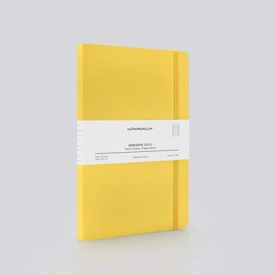 myPAPERCLIP Executive Series Notebook, 240 Pages A5 (148 x 210 mm, 5.83 X 8.27 in.) ESP240A5-R Yellow