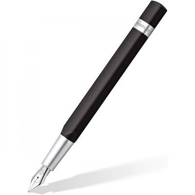 Staedtler Trx Black Stainless Steel Nib Fountain Ink Pen,Aluminium Triangular Barrel, Metal Clip
