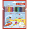 Stabilo | Aquacolor Colouring Pencils | Wallet Of 24 Assorted Colours