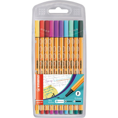 Stabilo | Point 88 | Fineliner | Assorted Colors | Pack Of 10