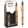 Rotring Visuclick 0.5mm Mechanical Pencil, 2B Lead, Orange Barrel - Pack of 12