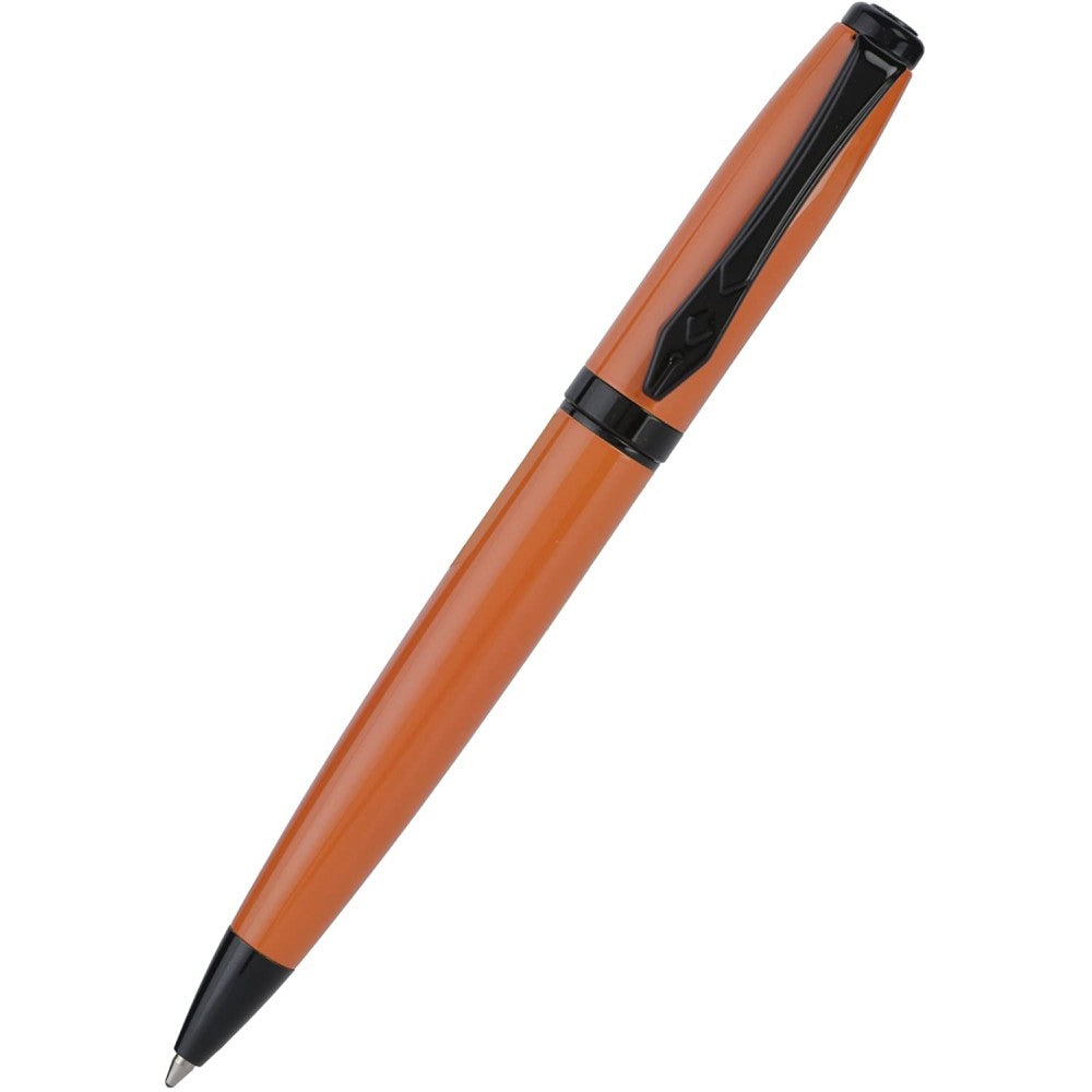 Platignum Studio Orange Ball Point Pen , Aluminium Body, Twist Mechanism.