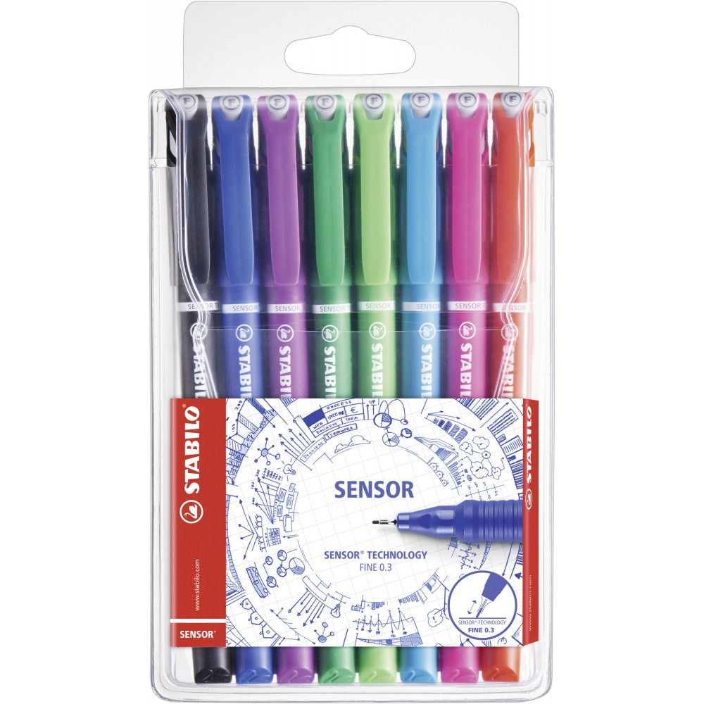 Stabilo | Sensor Pen | Fine Tip | Pack Of 8
