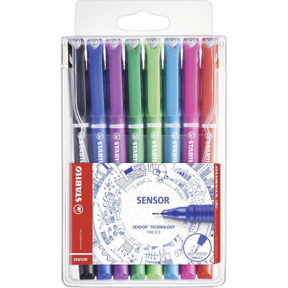 Stabilo | Sensor Pen | Fine Tip | Pack Of 8 - penpencilink