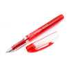 Platinum Preppy Red Fountain Ink Pen With Stainless Steel 0.3 Fine Nib,blue-black Ink Cartridge Included, Slip And Seal Cap Design.