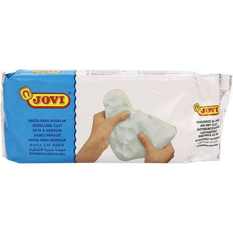 Jovi European Air-Dry Modeling White Clay 1 Packet of 1KG for Sculpting Pottery Art and Craft Handicraft Educational Purpose Fine Motor Skills