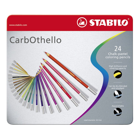 Stabilo |  CarbOthello Pastel Pencil Set | Pack of 24 Assorted Colours