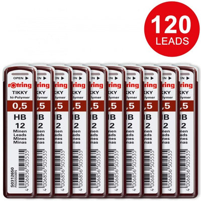 Rotring Tikky 0.5MM - HB Replacement Leads - Pack of 10