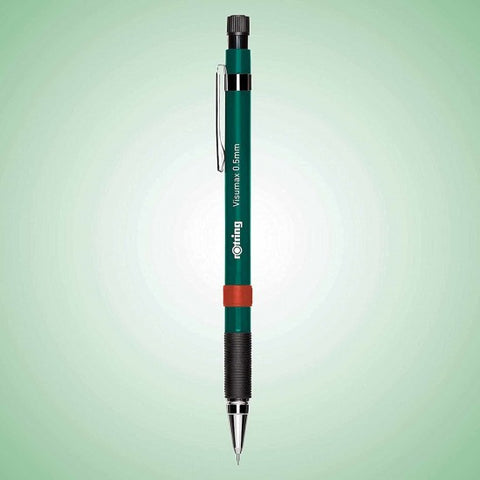 Rotring Visumax 0.5mm Mechanical Pencil, 2B Lead, Green Barrel - Pack of 12