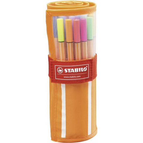 Stabilo | Point 88 | Fineliner | Multiple Colors | 5 Neon | Pack Of 30