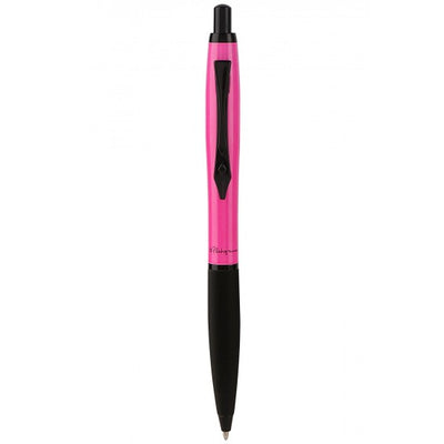 Platignum Carnaby Street Pink Ball Point Pen, Black Trims,Push-Button Mechanism.