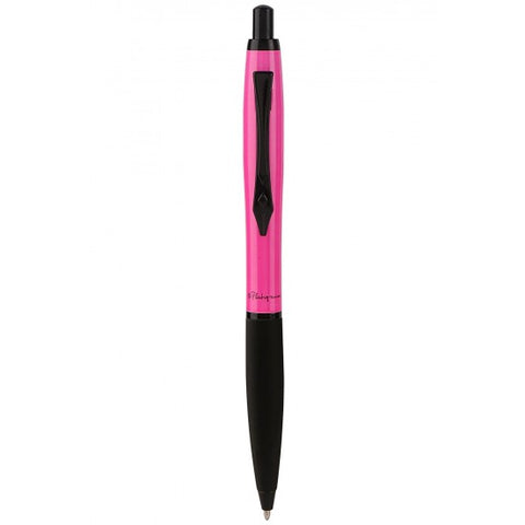 Platignum Carnaby Street Pink Ball Point Pen, Black Trims,Push-Button Mechanism.